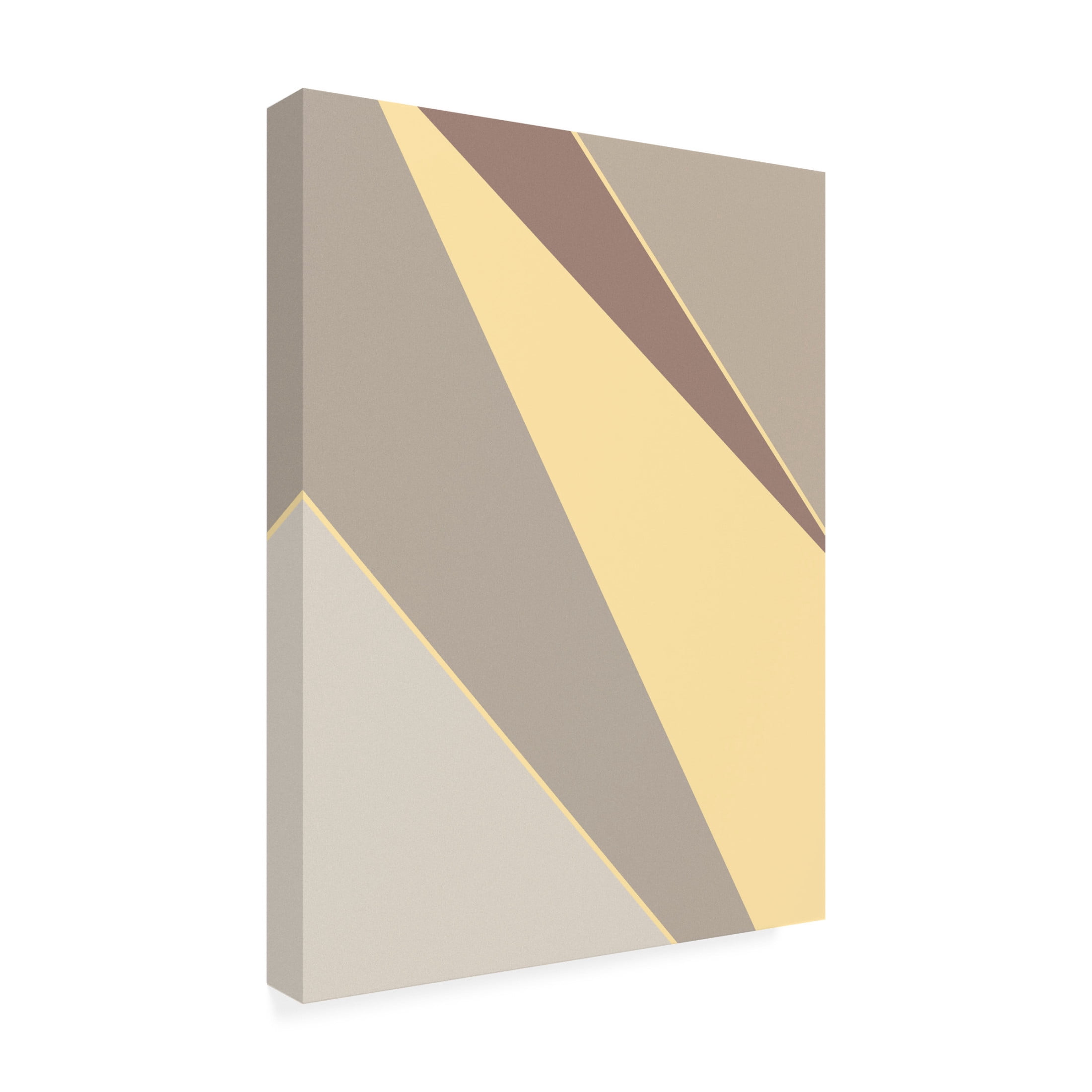 Trademark Fine Art Pictufy Studio Abstract Shapes Yellow Canvas Wall Art