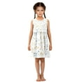 thumbnail image 6 of Girls Dress Small and Delicate Leaves Sleeveless Dress for Girls Hem A-Line Casual Sundress, 6 of 7
