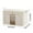 01-Beige 17.7x23.6x15.7Inch, variant on Closet Clothes Storage Boxs with Handle, Stackable Fabric Storage Box for Home and Office,Blanket Clothes Organizers,Under Bed Storage Containers 11.81x15.75x8.27Inch Gray