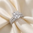 thumbnail image 4 of Pompeii 4 - 7 Ct TW French Pave Diamond Engagement Wedding Ring Set 14k Gold Lab Grown, 4 of 5