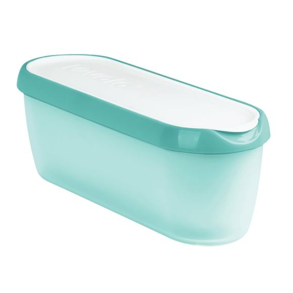 Tovolo Glide-A-Scoop Reusable Ice Cream Tub, Tropical Breeze â?? Airtight BPA-Free Ice Cream Container for Homemade Ice Cream, Compact Freezer Storage, Dishwasher Safe (1.5 Quart