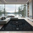 thumbnail image 2 of ODIKA 8'x10' Washable Area Rug Gothic Decorative Coiling Serpent Woodland Featuring Witchy Whimsy for Living Room, Under Sectional, Family , Durable, Non-Slip, 2 of 7