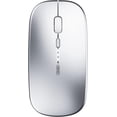 thumbnail image 7 of INPHIC Wireless Mouse, 2.4G Silent Rechargeable Ultra Slim USB Portable Mouse, 1600 DPI & 400mAh Battery with Visible Level for Laptop PC Computer & MacBook (LED-Black), 7 of 7