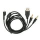 thumbnail image 3 of Cable de audio, Cable de Audio de Auriculares de Bajo Ruido Ofc 2m Usb y Reemplazo de 3.5 mm para arctis 5, 3 of 7
