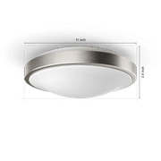 Philips LED 90-Watt 11 Ceiling Light, 5 Shades of White, White, Dimmable, Flush Mount (1-Pack)