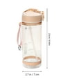 thumbnail image 2 of KONTONTY 16 oz Transparent Kids Bottle with Leak- Straw Lid, PC for Indoor and Outdoor Activities, 2 of 8