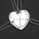 thumbnail image 2 of Juego de 4 collares de la amistad Yuxing rompecabezas en forma de corazón, 2 of 4