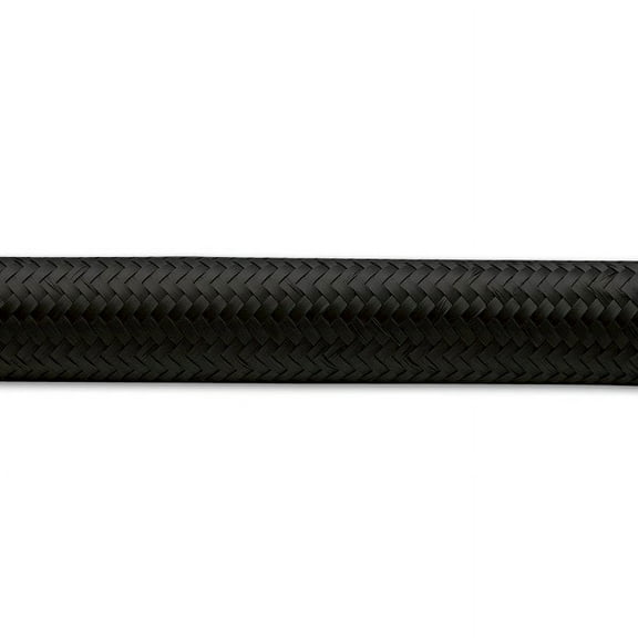 Vibrant Performance 11968 VIB11968 10FT ROLL OF BLACK NYLON BRAIDED FLEX HOSE; AN SIZE: -8; HOSE ID: 0.44IN;