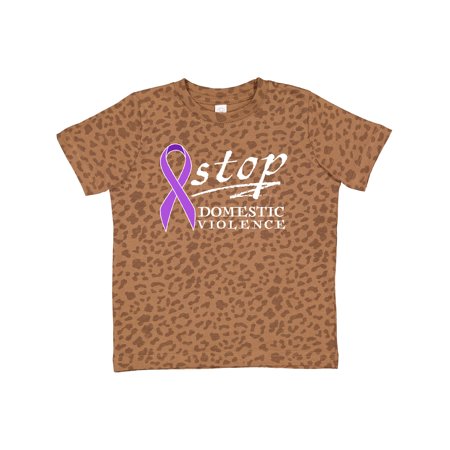 

Inktastic Stop Domestic Violence-purple Ribbon Gift Toddler Boy or Toddler Girl T-Shirt