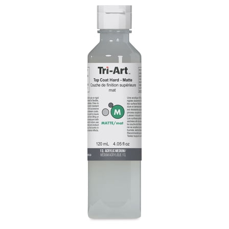 Tri-Art Top Coat Medium - Hard Matte, 4 oz, Bottle