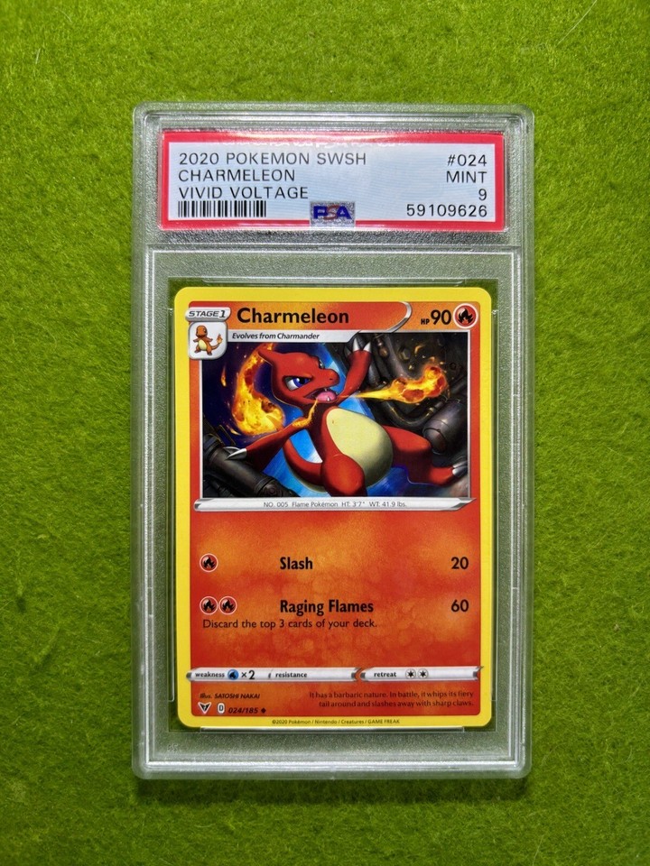 value of charmeleon pokemon card - 005/165 - Pokemon 151 - Reverse Foil Stage 1 Rare Charmeleon Pokemon Card From