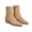 camel, variant on Women  Booties Low Heel Ankle Boots Square Pointed Toe Chunky Heel Side Zipper Dressy Fall Boots Shoes