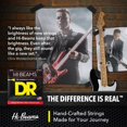 thumbnail image 4 of Cuerdas para bajo DR Strings Hi-Beam de acero inoxidable 45-105, 4 of 9