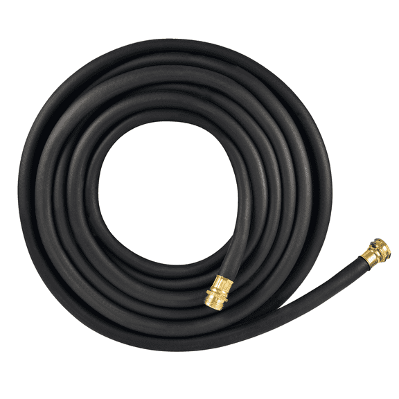 Flexon 5/8" x 25-Ft Premium Rubber Garden Hose – Heavy-Duty, Commercial-Grade, All-Weather Flexibility, High Burst Strength, Crush-Proof Couplings, Kink-Resistant,  Ideal for Landscaping & Job Sites