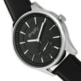 thumbnail image 3 of Simplify The 6600 Series Leather-Band Watch - Black, 3 of 3