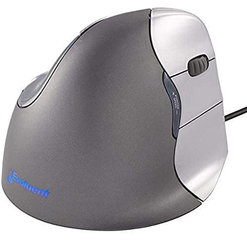 Evoluent VM4R VerticalMouse 4 Right Hand Ergonomic Mouse with Wired USB Connection (Regular Size)