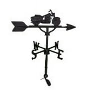 Montague Metal Products WV-218-SB 200 Series 32 In. Black Motorcycle Weathervane
