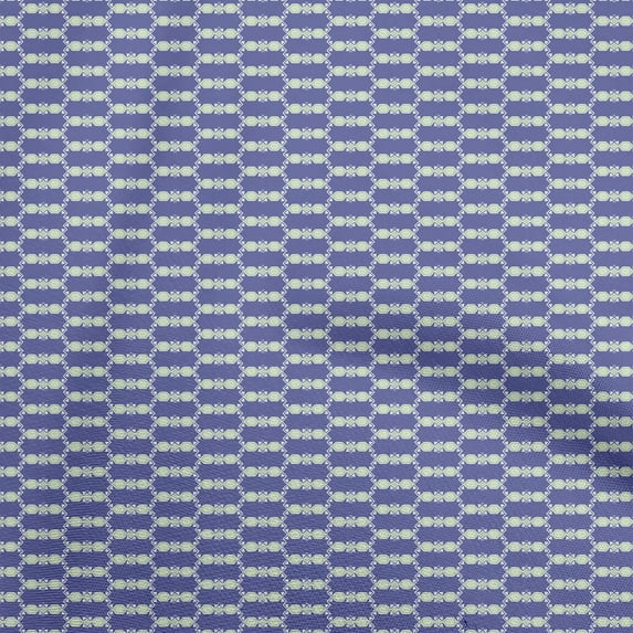 oneOone Georgette Viscose Purplish Blue Fabric Geometric Sewing Craft Projects Fabric Prints By Yard 42 Inch Wide