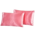 thumbnail image 3 of 2Pcs Queen Satin Silk Pillowcase Pillow Case Cover Home Bedding Smooth, 3 of 5