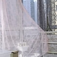 thumbnail image 7 of 1/2Pcs Bedroom Living Room Sheer Lace Mesh Curtain Embroidered Floral Voile Valance Window Drapes, 7 of 7