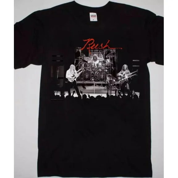 VINTAGE Rush Classic Rock Live T-Shirt Tee Unisex Short Sleeve Full Size S-5XL