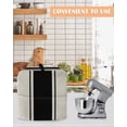 thumbnail image 4 of Black Vintage Stand Mixer Dust Cover with Storage Pocket & Handles, Geometric Stripes Simple Lines Fits All Tilt Head & Bowl Lift Kitchen Appliance Cover Organizer Bag Accessories, 4.5-5 Quart, 4 of 6