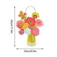 thumbnail image 4 of Guirnalda De Flores Colgante Para Puerta Decoración De Pared De Madera Para Primavera Riego Colgante Para Puerta Corona De Bienvenida Decoración Colgante Para Puerta, 4 of 7