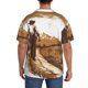 thumbnail image 3 of Balery Western Cowboy Countryside Camisa Casual de Manga Corta con Botones para Hombre, Texturizada, Estilo Cubano, para Playa, Verano-Small, 3 of 5