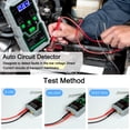 thumbnail image 2 of TFixol 833 Model Automotive Circuit Tester with LED Light, Voltage Detection, Buzzer Alarm, and Alligator Clip for Car, Motorcycle, and Heavy Machinery Maintenance (Includes 9V Battery), 2 of 6
