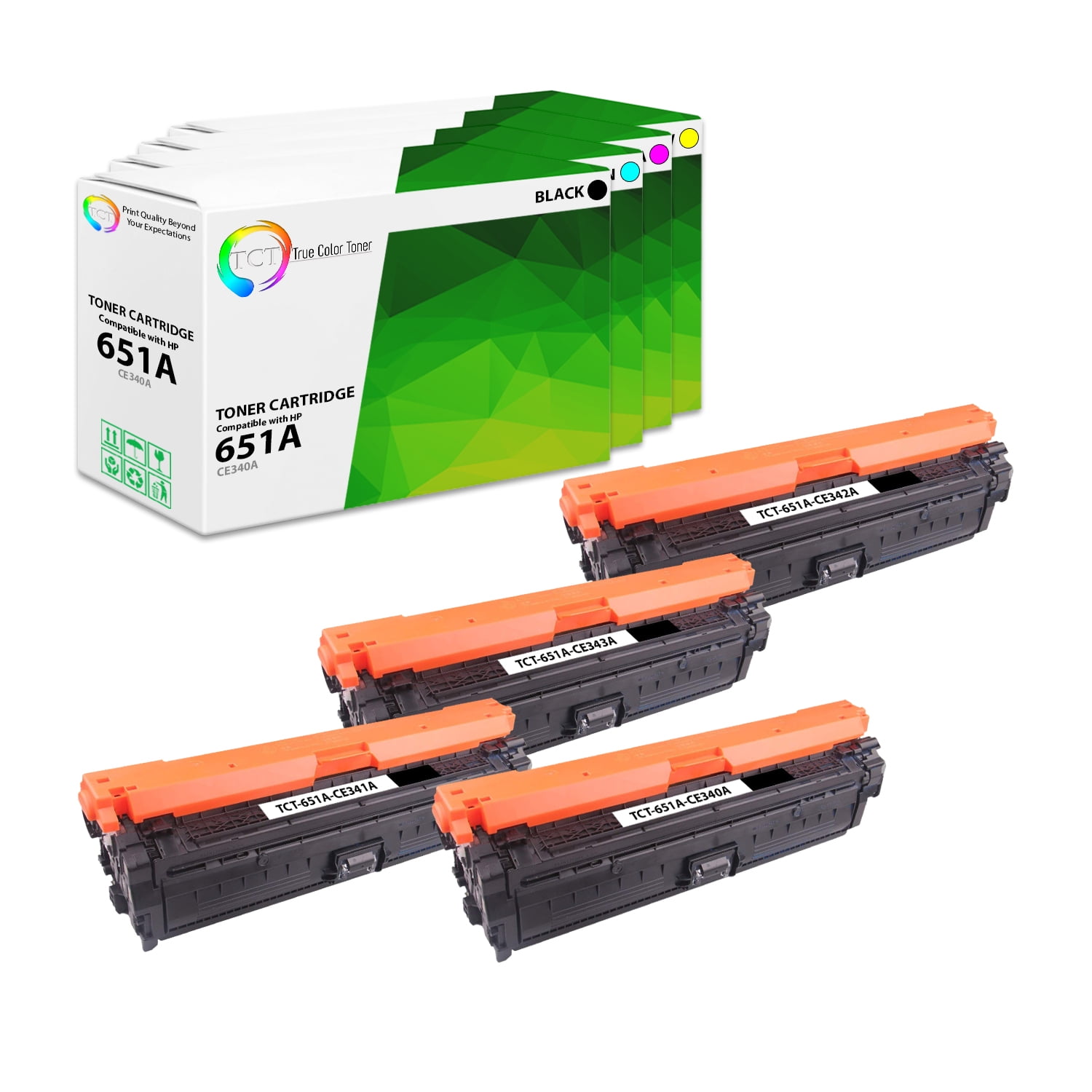 IPROSPECT 651A Compatible Toner Cartridges – 4-Pack For HP Color Enterprise M775 Printers 2 thumbnail image