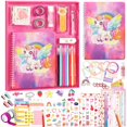thumbnail image 1 of Kit de diario de bricolaje NOWRICH Unicorn para niñas de más de 8 años con más de 70 unidades, 1 of 8