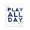 Play All Day_v2, variant on Stupell Industries Contemporary Play All Day Gamer Canvas Art, 16 x 20, by Kim Allen