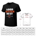 thumbnail image 2 of Good Better Best Men's Cotton HD Print Short Sleeve T-Shirt Crew Neck Top Black S, 2 of 7