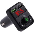 thumbnail image 1 of Bluetooth Fm Transmitter For Car Latest Auto Connect, Wireless Radio Car Receiver Adapter Bluetooth Kit With Hands-free Calling, Usb Charger 5v/3.1a A, 1 of 1