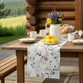 thumbnail image 6 of Table Runner Wildflowers Table Decoration for Kitchen Dinning Watercolor Floral Table Decoration for Indoor Outdoor Party Wedding Decor 13x72 Inch, 6 of 7