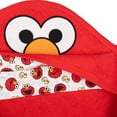 thumbnail image 2 of Sesame Street Baby Boys' Cotton Character Hooded Towel with Corner Pockets Red Elmo, 2 of 5