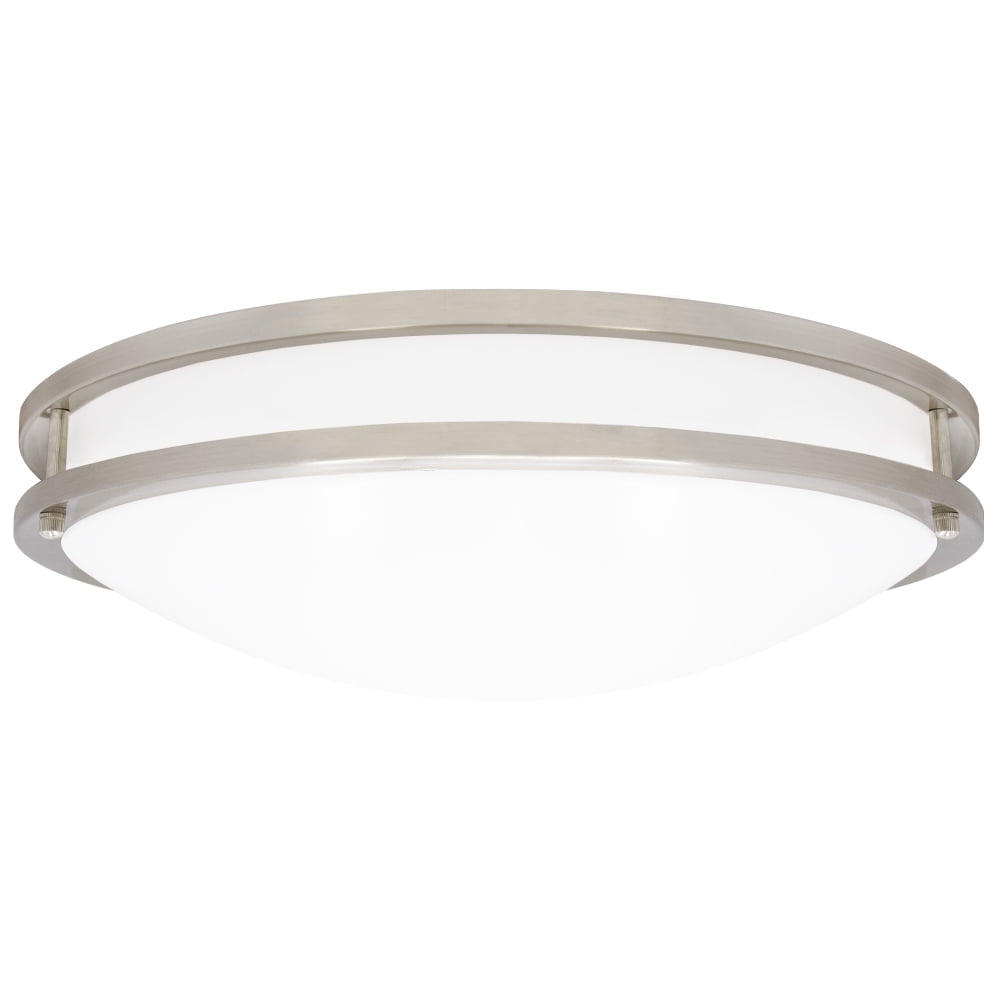 Maxxima 18 in. LED Flush Mount Ceiling Light, 5 CCT 2700K-5000K, 2000 Lumens, Round Color Selectable Dual Ring Fixture, Dimmable