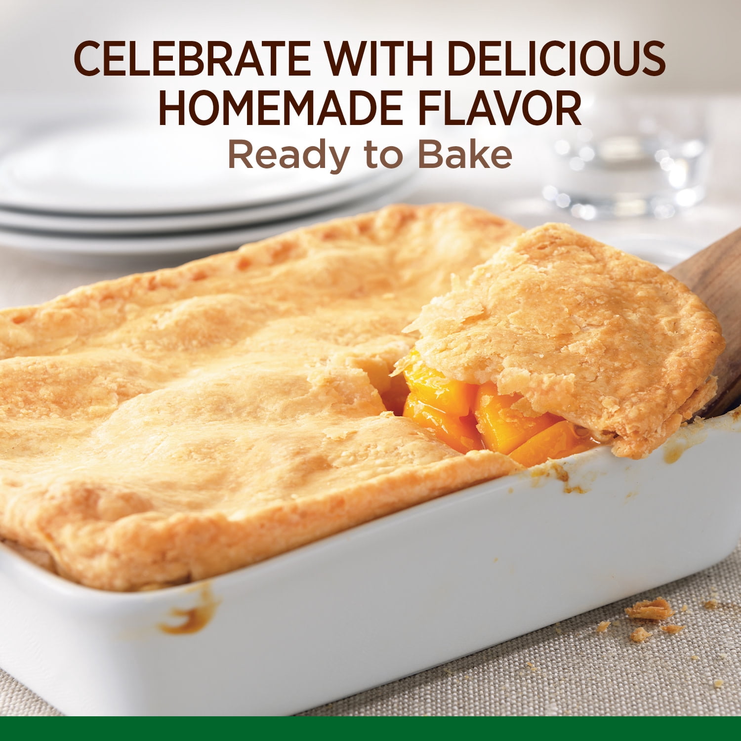Marie Callender's Peach Cobbler, Frozen Dessert Pie, 32 oz.