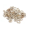 thumbnail image 1 of Corazones de Madera Abalorios de Corazón Pequeño con Agujero para el Hogar Pequeñas Formas Dispersas Metal Plano y en Forma de Estrellas para Manualidades Flores de Madera ANGGREK Otros, 1 of 8