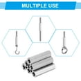 thumbnail image 6 of Uxcell M8 x 1-Pitch 304 Stainless Steel Hex Coupling Nuts, 2Pcs 20mm / 0.8" Length Fully Threaded Rod Coupling Nut Studding Connector Fasteners, Silver Tone, 6 of 7
