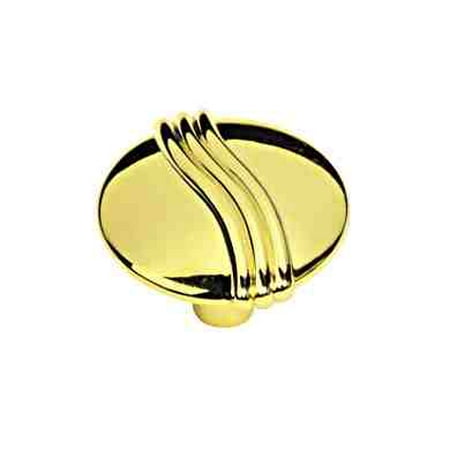 Knuckle Knob in Polished Brass 1-1/4