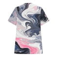 thumbnail image 5 of Xihbxyly Zippered Tops for Women Plus Size V Neck T Shirts Women Short Sleeve Shirt Half Zipper Blouse Loose Comfortable Print Top Blouse Graphic Tee Shirts 2024 Summer Tops #4, 5 of 5