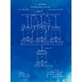 thumbnail image 2 of Borders, Cole 15x18 Black Ornate Wood Framed with Double Matting Museum Art Print Titled - PP80-Faded Blueprint Brewing Beer And Ale Poster, 2 of 4