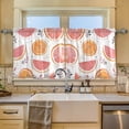 thumbnail image 2 of Yayeee Kitchen Curtains Tier Set of 2 Light Filtering 57"x36" Over Sink Window Panels, Citrus Slice, 2 of 7