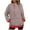 Red, variant on Timegard Sweatshirt for Women Long Sleeve Striped Color Block Hoodies Pullover Fall Casual Loose Top
