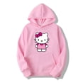 thumbnail image 2 of Hello Kitty Cartoon Anime Women Hoodie 2024 New Fashion Spring Autumn Men Sweatshirt Kawaii Couple Oversized Pullover Tops ZR, 2 of 6
