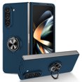thumbnail image 1 of Nalacover for Samsung Galaxy Z Fold5 Folding Case with Rotated Ring Holder Kickstand, Rugged Shockproof Magnetic Cover Support Car Mount Lens Protection Case for Samsung Galaxy Z Fold5,Darkblue, 1 of 9