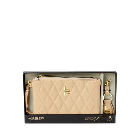 London Fog Delilah Wristlet & Key Fob Gift Set
