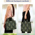 thumbnail image 4 of FORMRS Womens Corduroy Tote Bag Crossbody Shoulder Handbag with Pocket, Hand Drawn Christmas Trees, 4 of 7