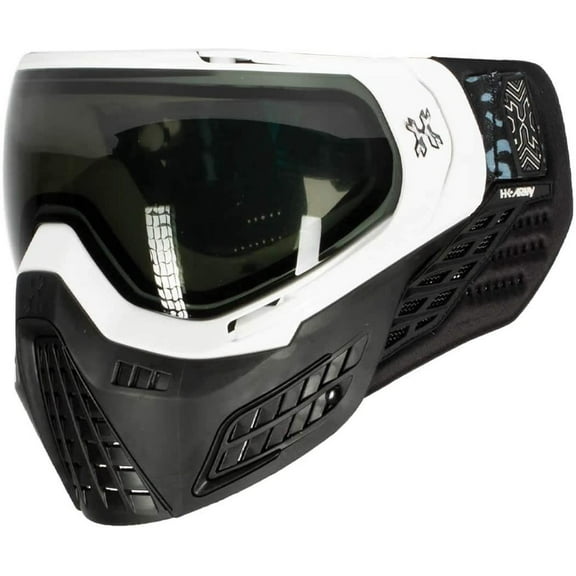 HK Army Paintball KLR Thermal Mask Goggles - Blackout White with Smoke Lens